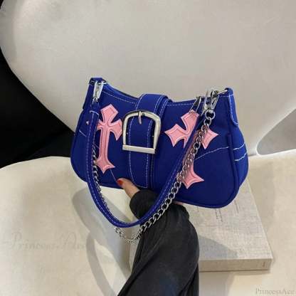 Hasp Metal Buckle Canvas Shoulder Bag shoulder-250126