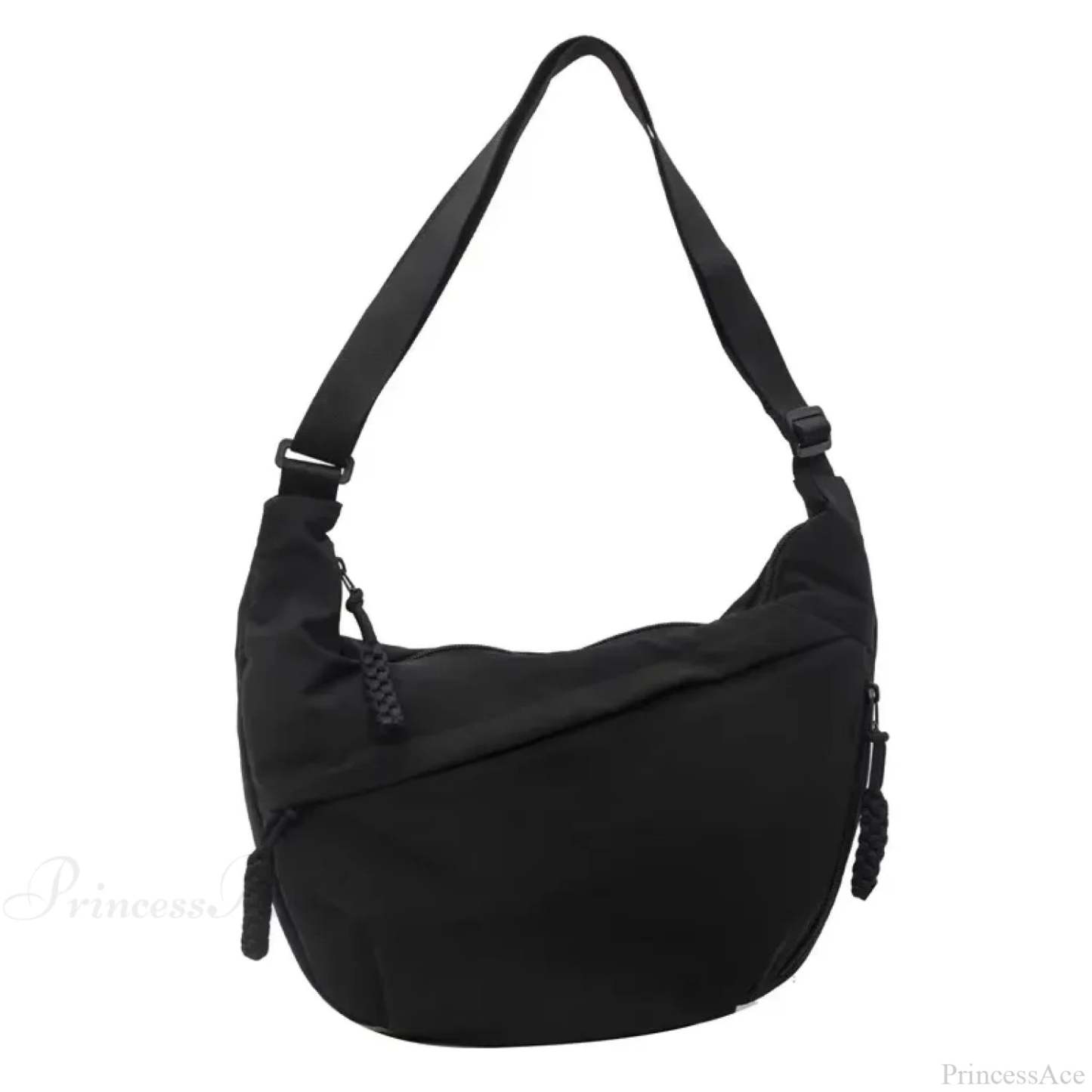 High Capacity Nylon Crossbody Messenger Black crossbody-250126