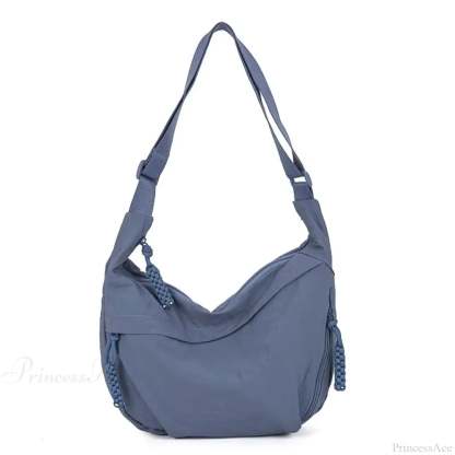 High Capacity Nylon Crossbody Messenger Blue crossbody-250126