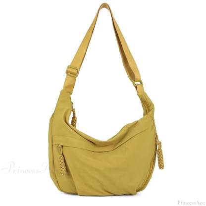 High Capacity Nylon Crossbody Messenger Yellow crossbody-250126