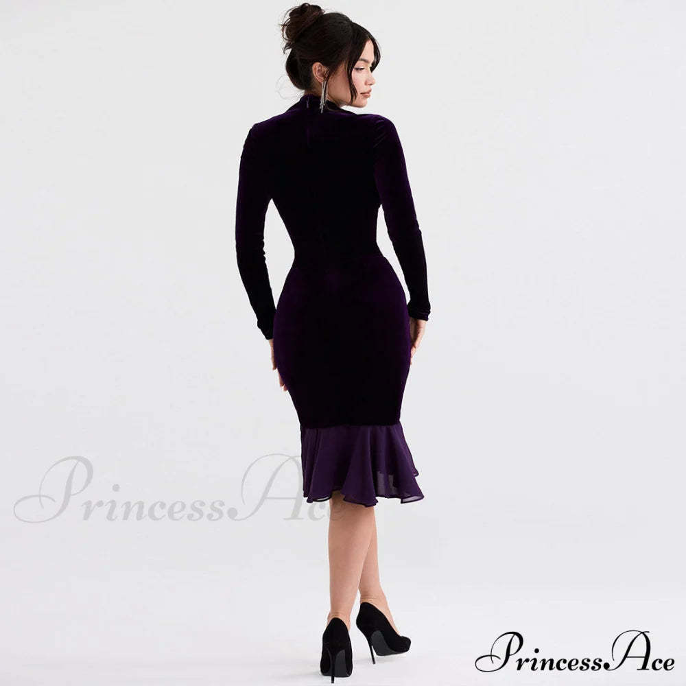 High Low Graceful Hem Tulle Skirt L / Purple Party Dresses-L