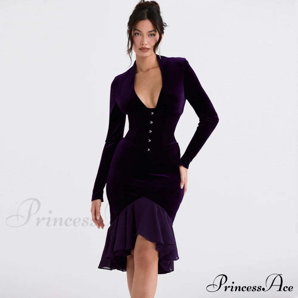 High Low Graceful Hem Tulle Skirt S / Purple Party Dresses-L