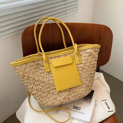 High Quality Straw Summer Tote Beach Handbag handbag-250126