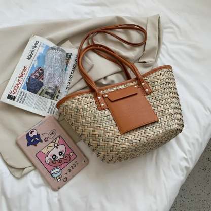 High Quality Straw Summer Tote Beach Handbag handbag-250126