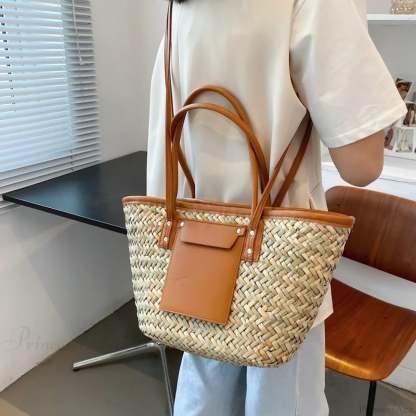High Quality Straw Summer Tote Beach Handbag handbag-250126