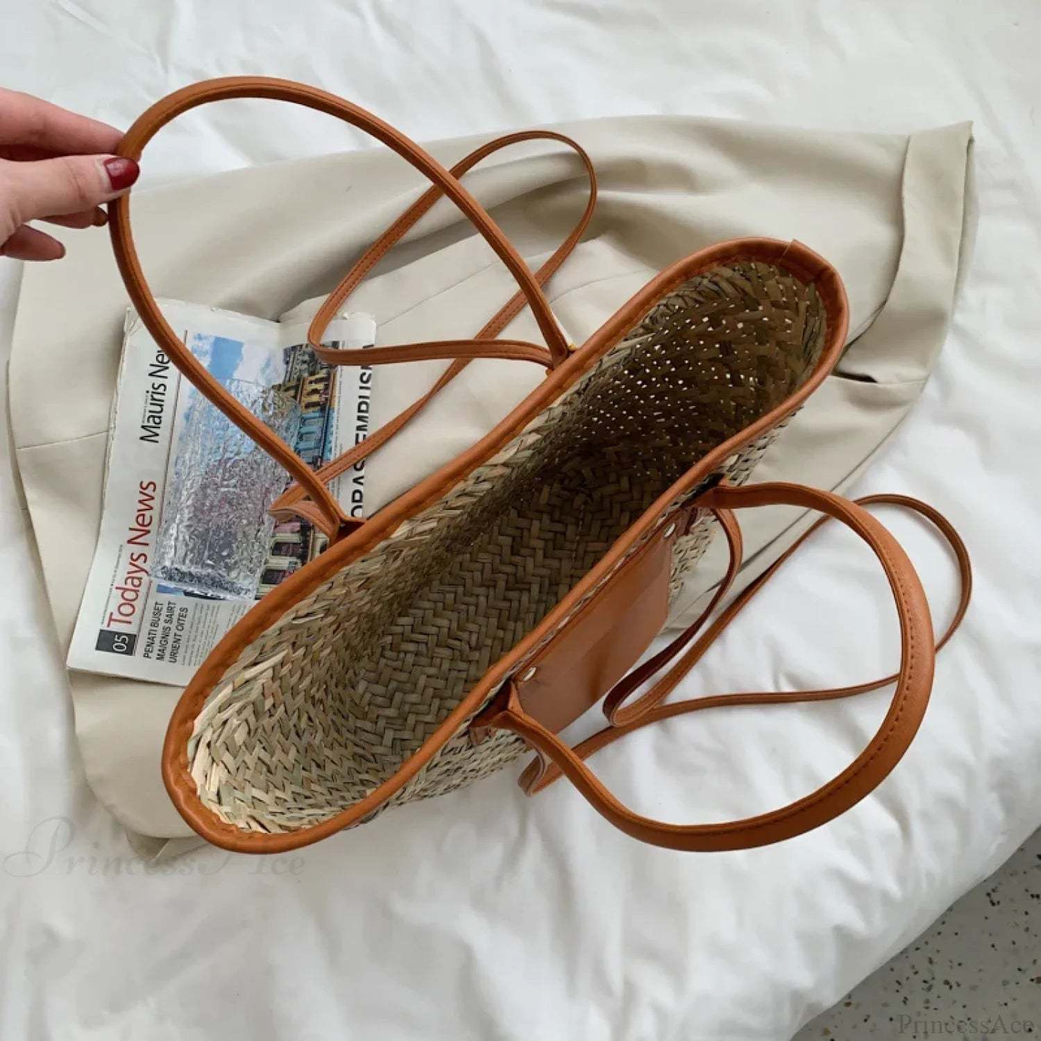 High Quality Straw Summer Tote Beach Handbag handbag-250126