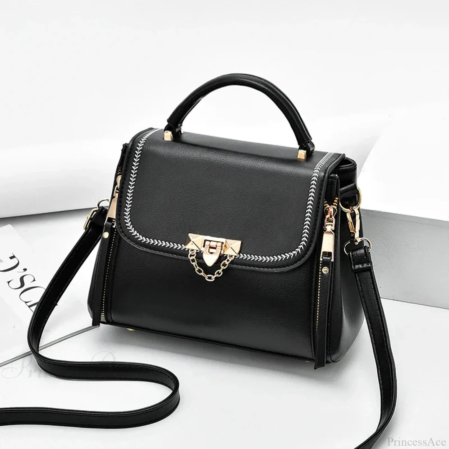 High-Quality Travel Crossbody Handbag Black handbag-250126