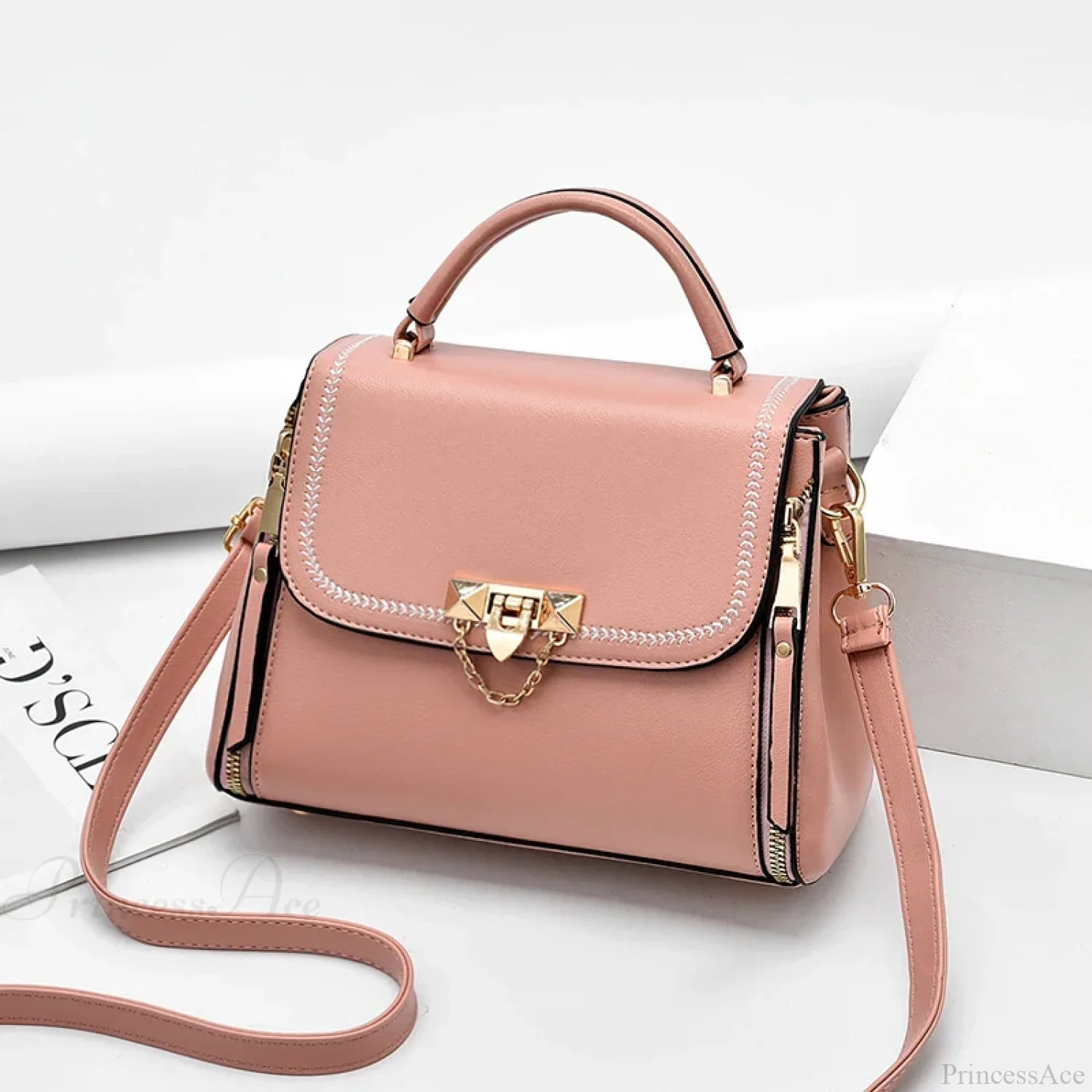 High-Quality Travel Crossbody Handbag Pink handbag-250126
