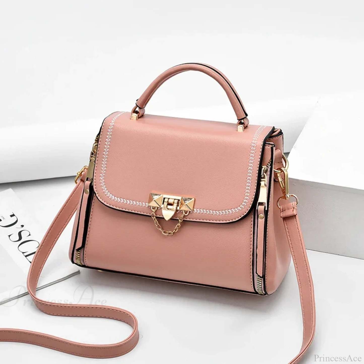 High-Quality Travel Crossbody Handbag Pink handbag-250126