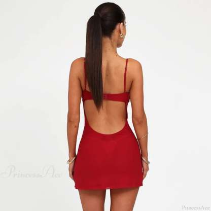 Hot Diamond Backless Vacation Dress vacationdress-250223
