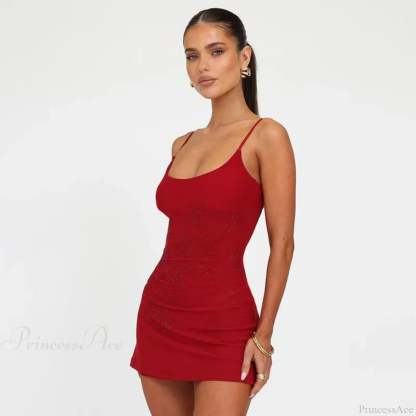 Hot Diamond Backless Vacation Dress vacationdress-250223