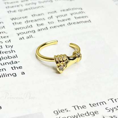 Imaginative Pair Handclasp Macabre Band sliver01