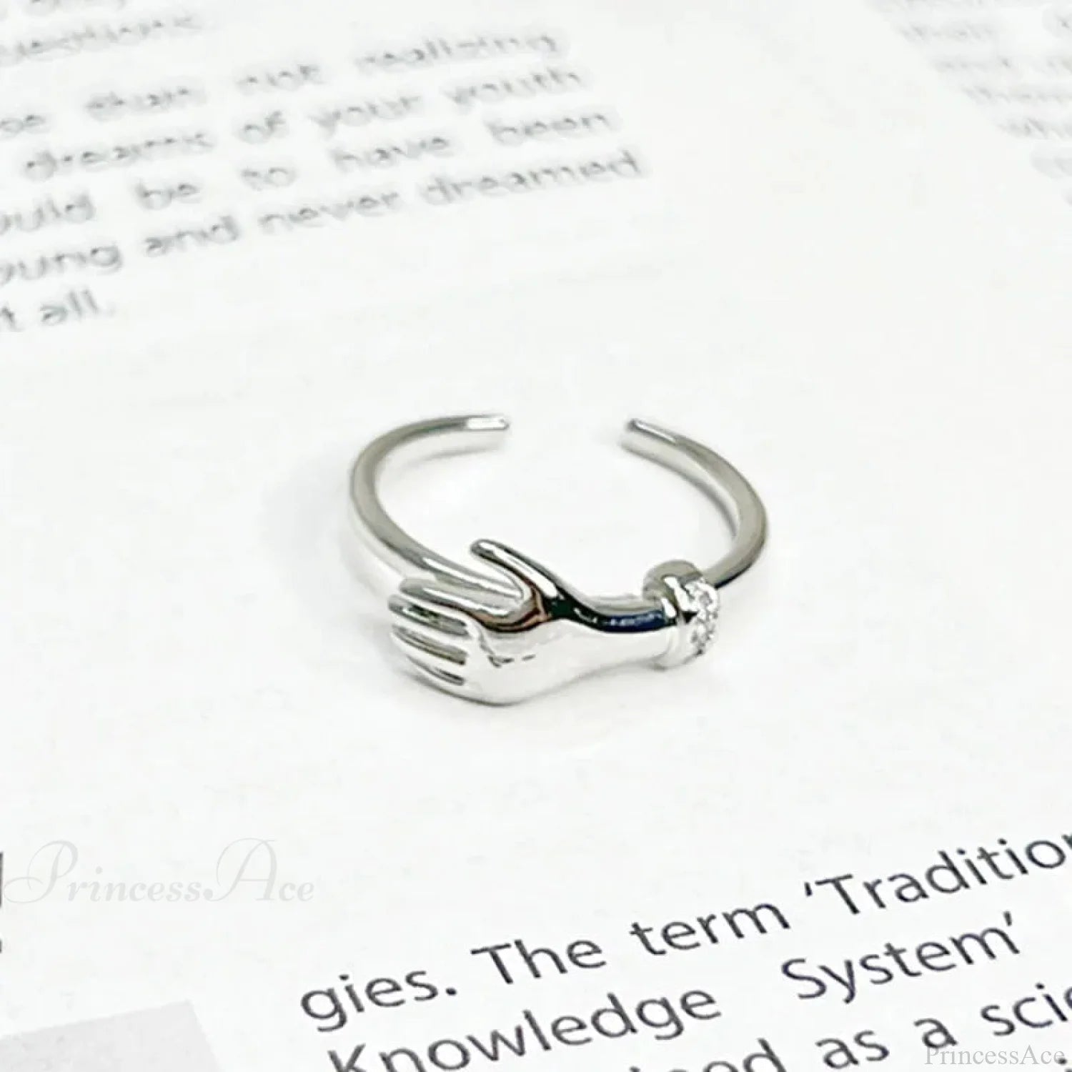 Imaginative Pair Handclasp Macabre Band sliver02