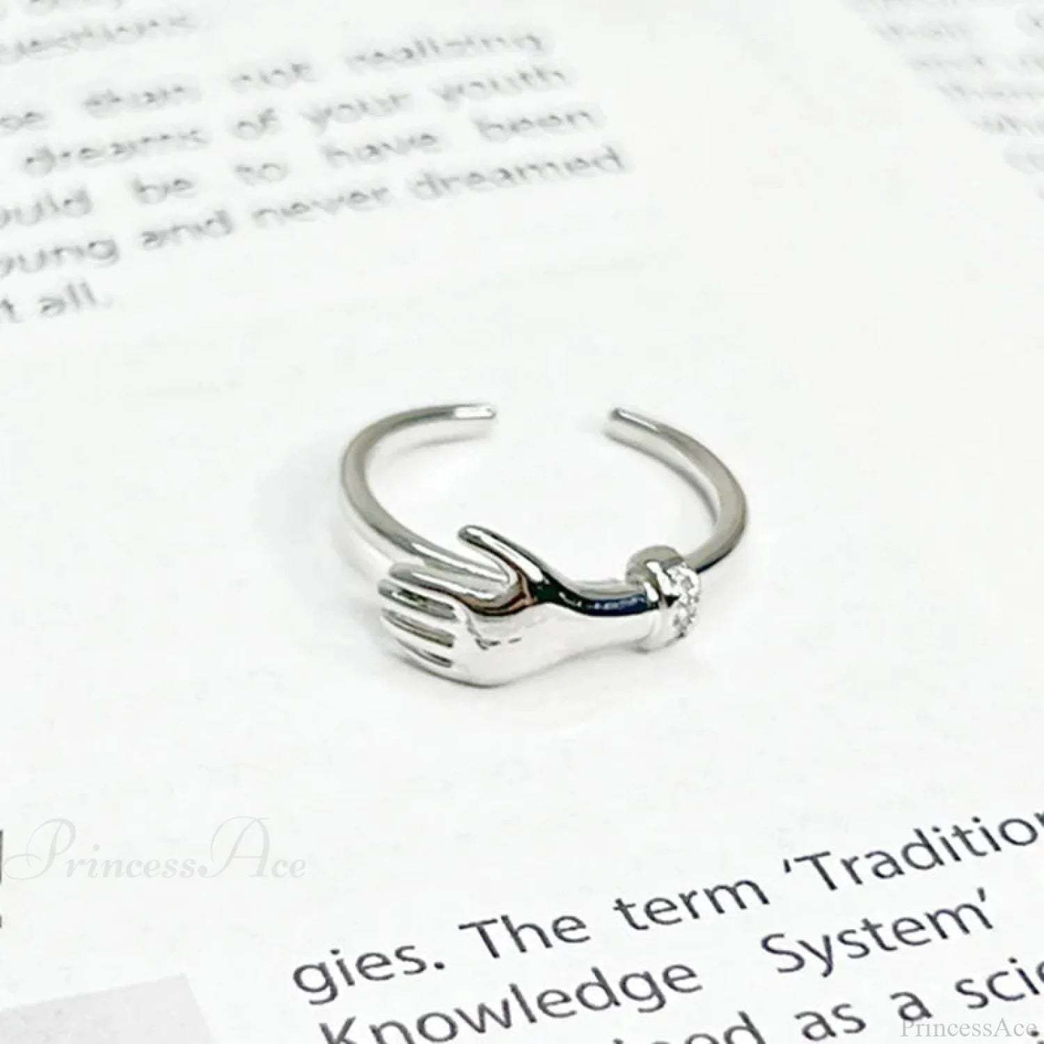 Imaginative Pair Handclasp Macabre Band sliver02