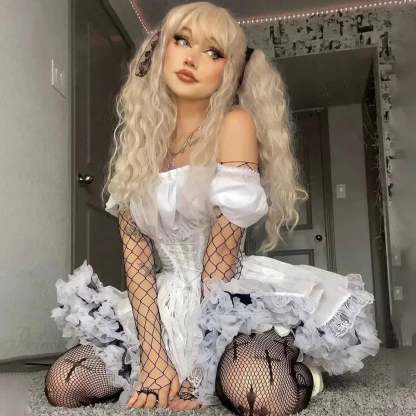 Ivory Lace Puff Small Dress