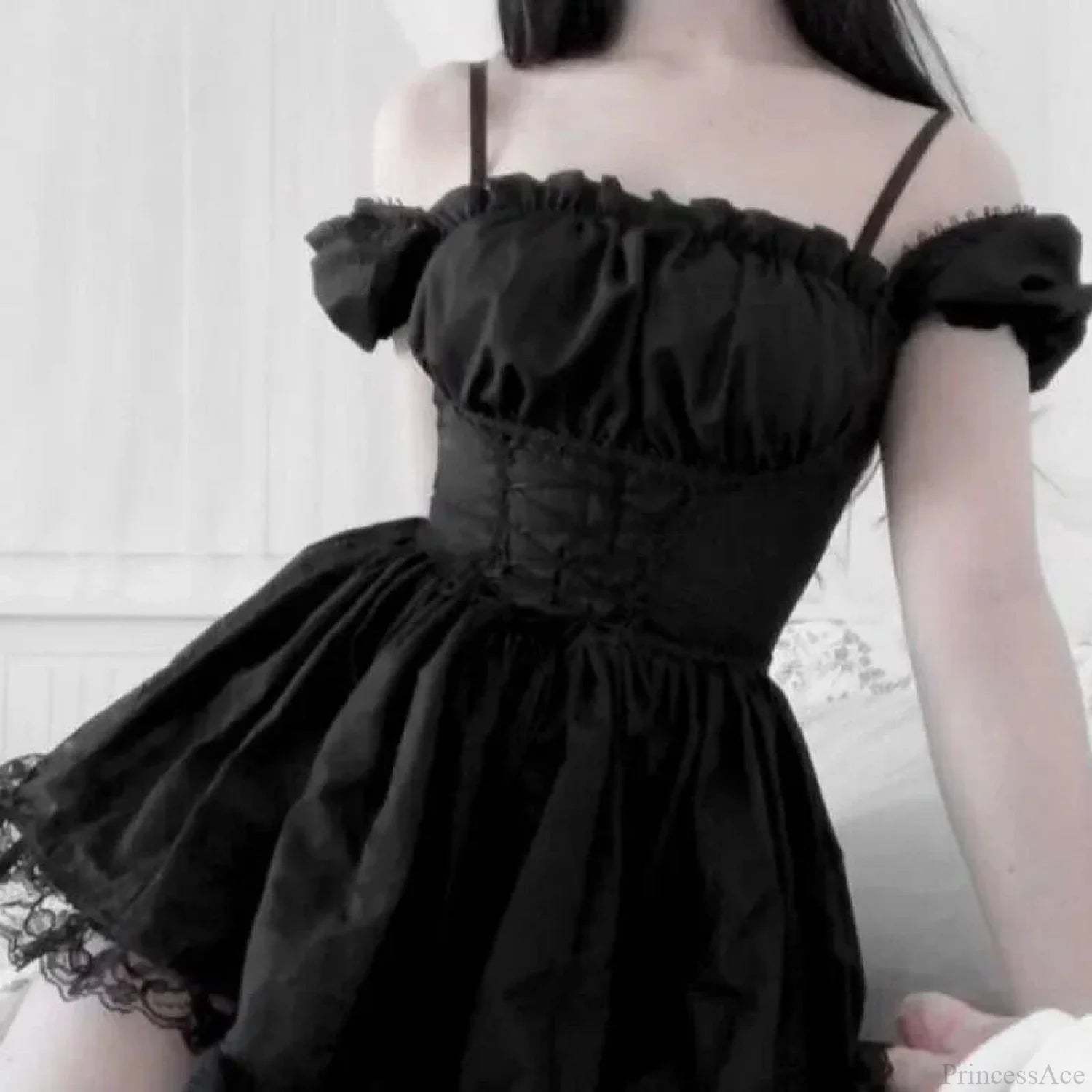 Ivory Lace Puff Small Dress