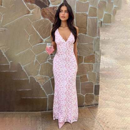 Jacquard Elegant Midi Long Vacation Dress vacationdress-250223