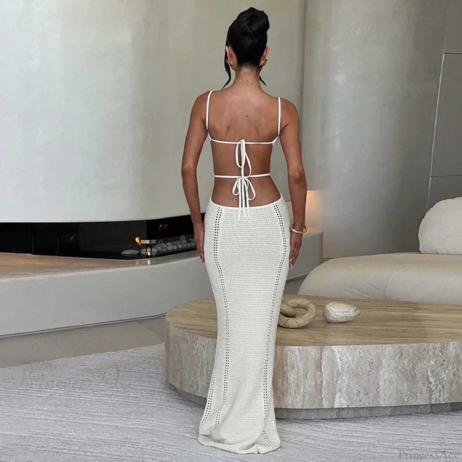 Knitted Elegant Maxi Vacation Dress vacationdress-250223