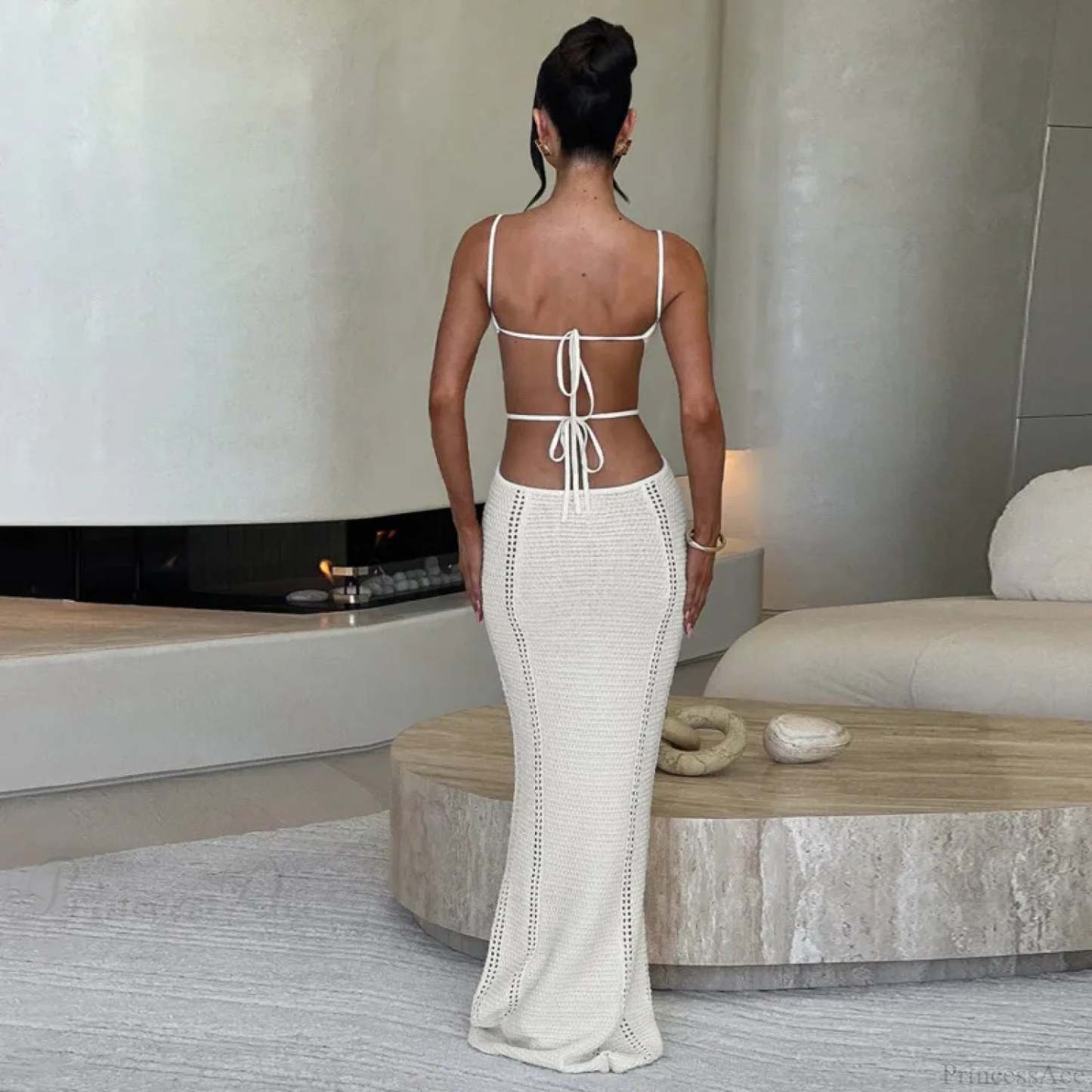 Knitted Elegant Maxi Vacation Dress vacationdress-250223