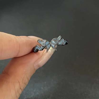 Kpop Dark Geometric Gothic Star Ring color1