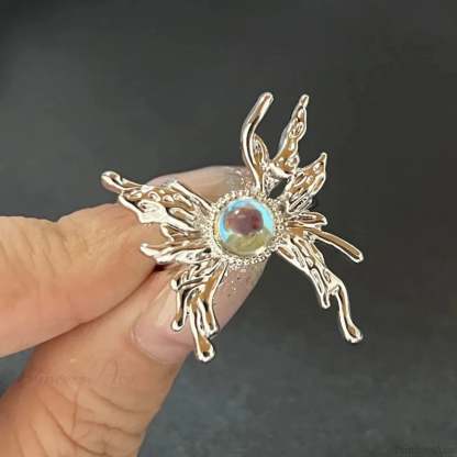 Kpop Dark Geometric Gothic Star Ring color15