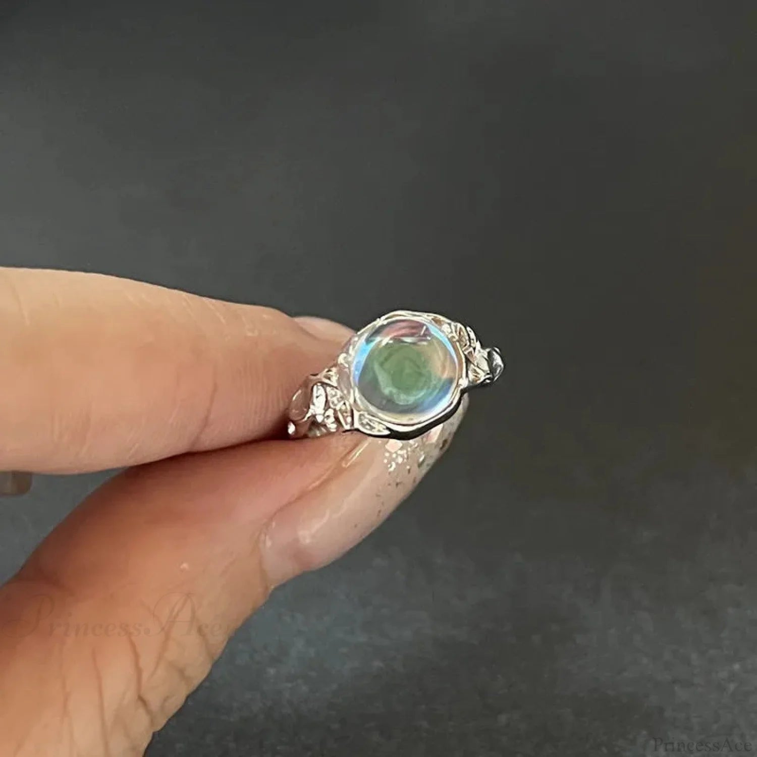 Kpop Dark Geometric Gothic Star Ring color2