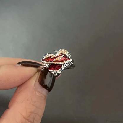 Kpop Dark Geometric Gothic Star Ring color20