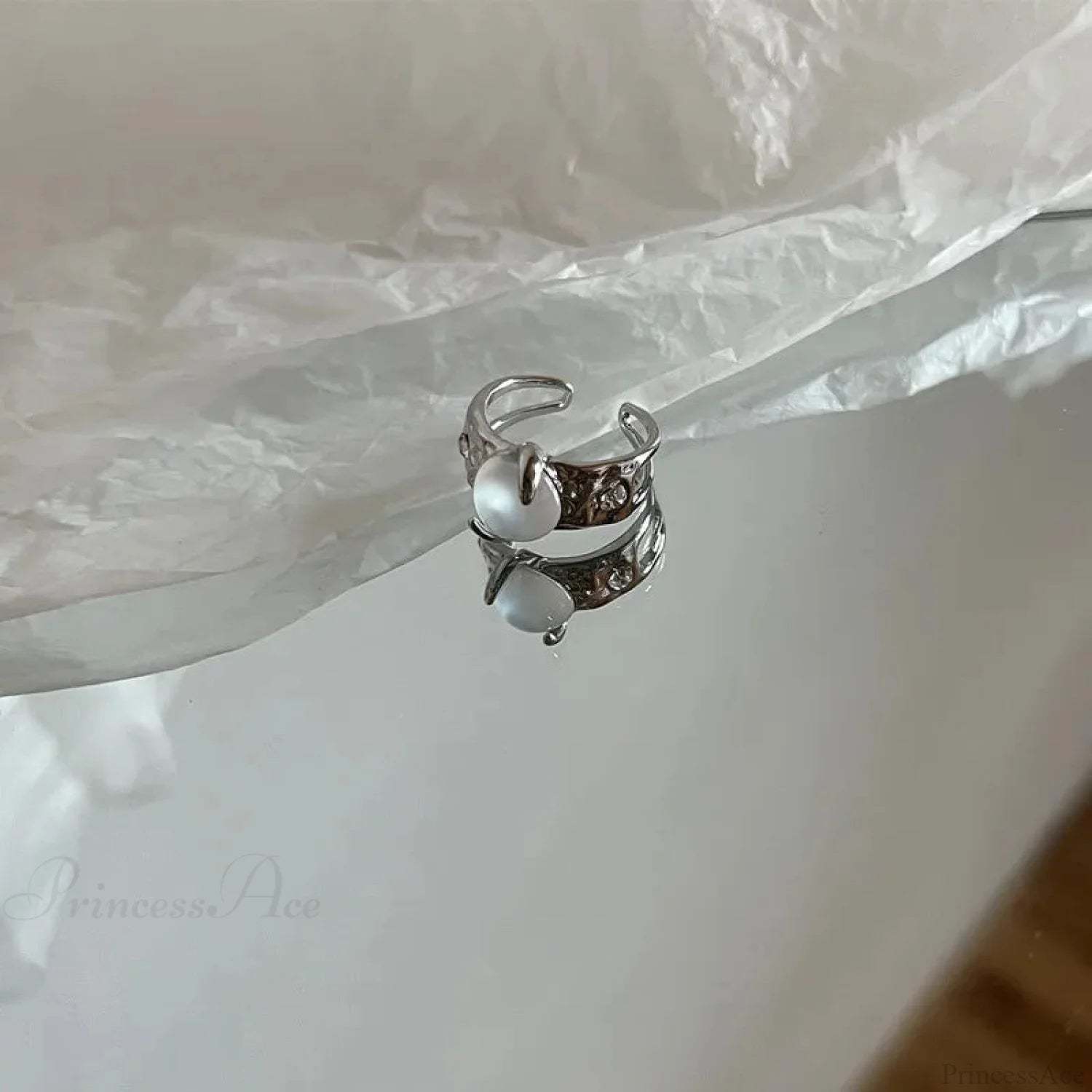 Kpop Y2K Crystal Star Gothic Ring sliver5