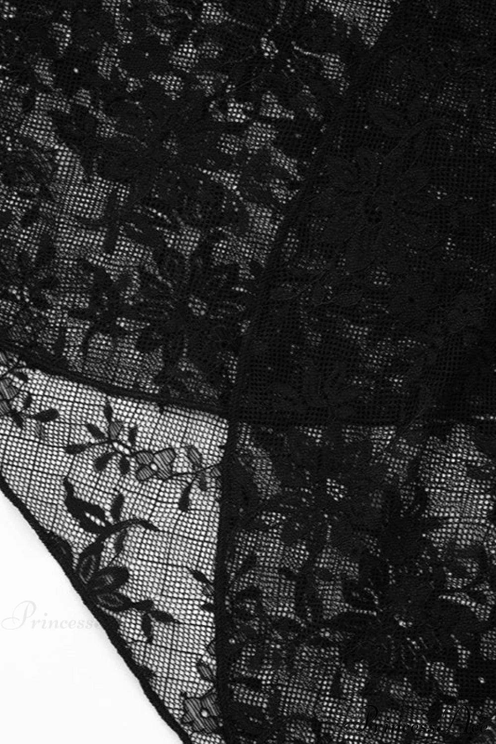 Lace Fitted Long Sleeve Tee