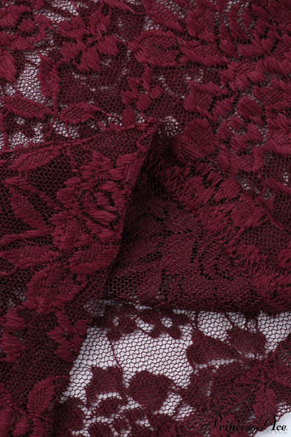 Lace V Neck Cutout Long Sleeve Tee