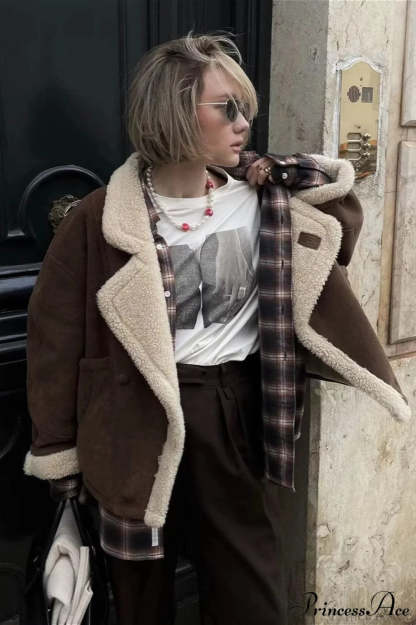 Lambswool Retro Loose Casual Coat