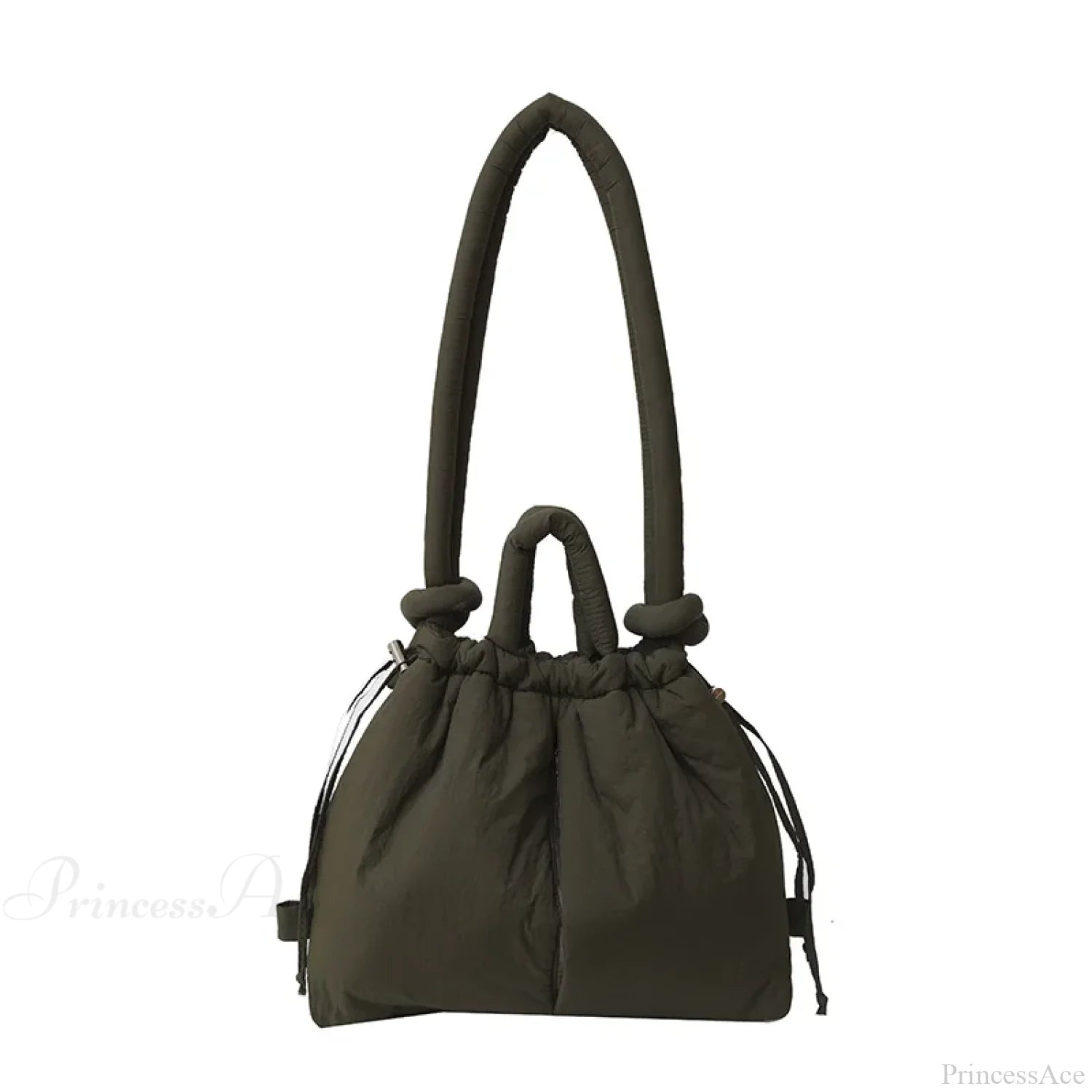 Large Capacity Puffer Nylon Tote Handbag Designer Green handbag-250126