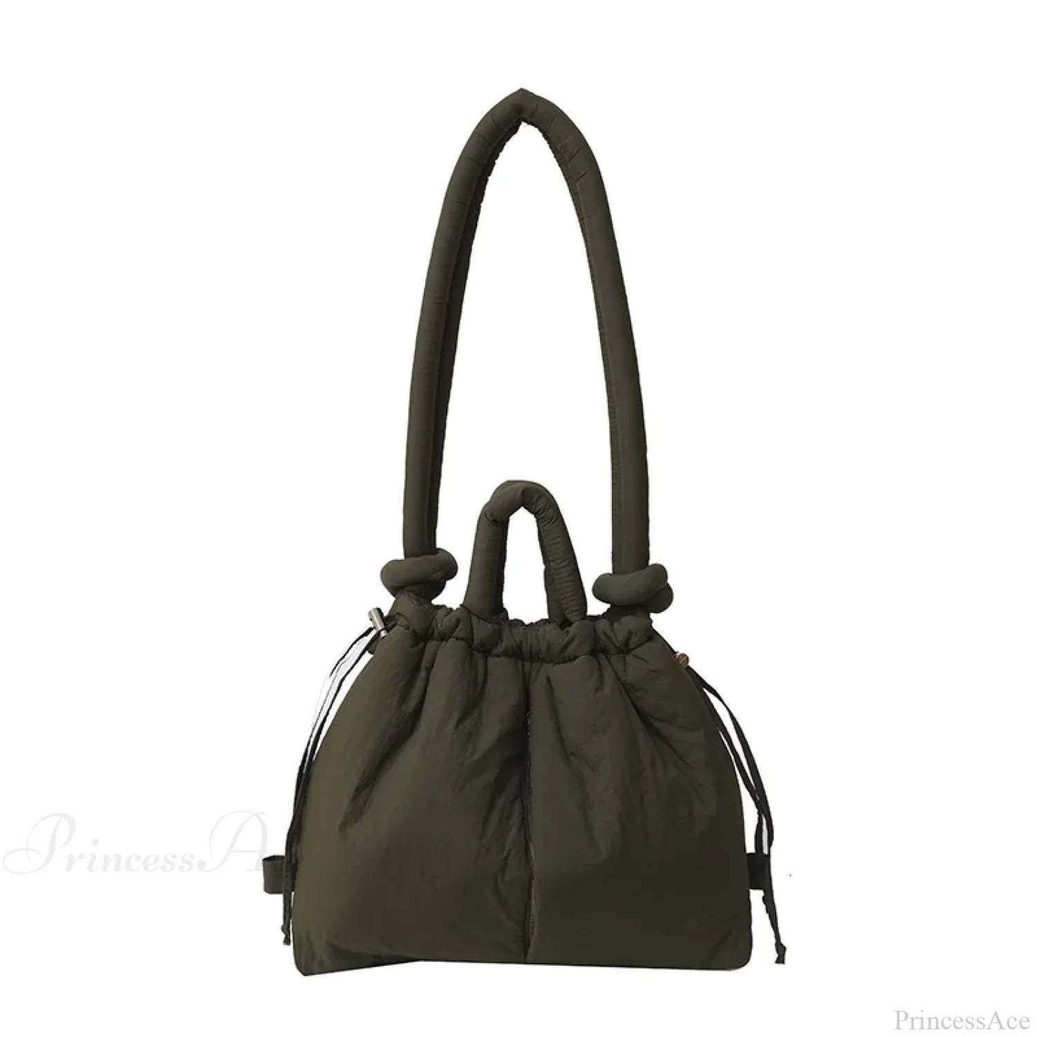 Large Capacity Puffer Nylon Tote Handbag Designer Green handbag-250126