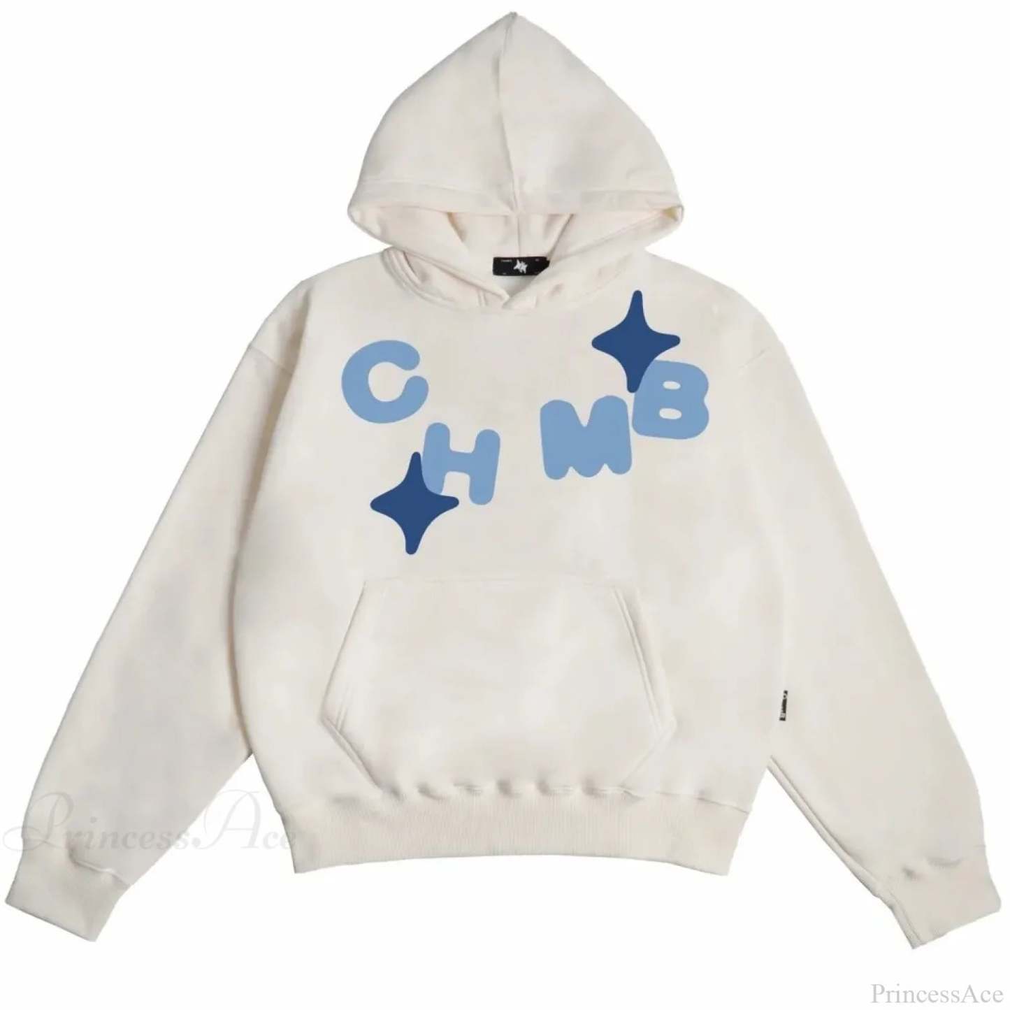 Letter Graphic Oversized Hoodie white 1 / S