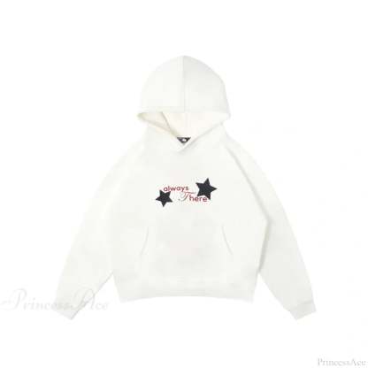 Letter Graphic Oversized Hoodie white 3 / S