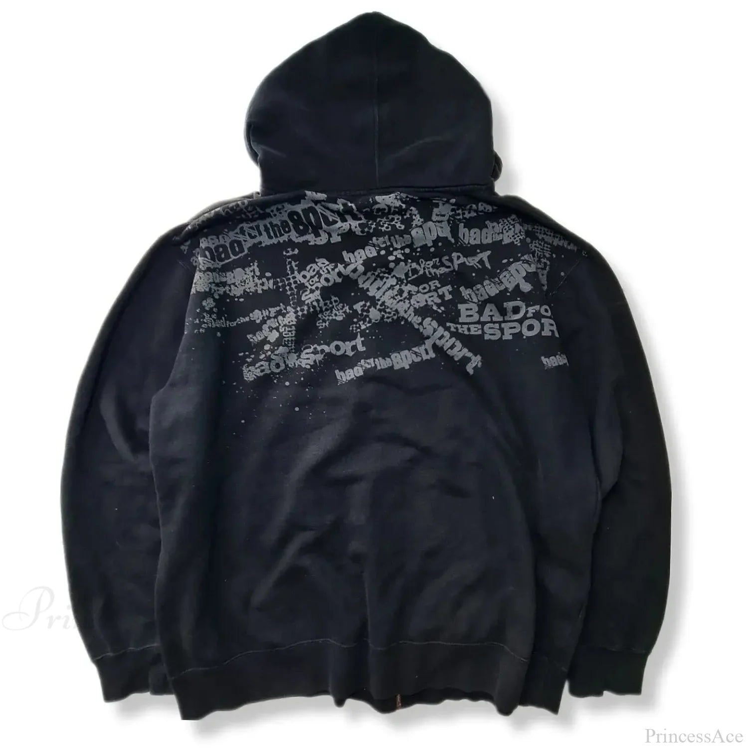 Letter Graphic Zipper Hoodie