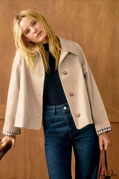 Long Sleeve Single Breasted Casual Minimalist Coat