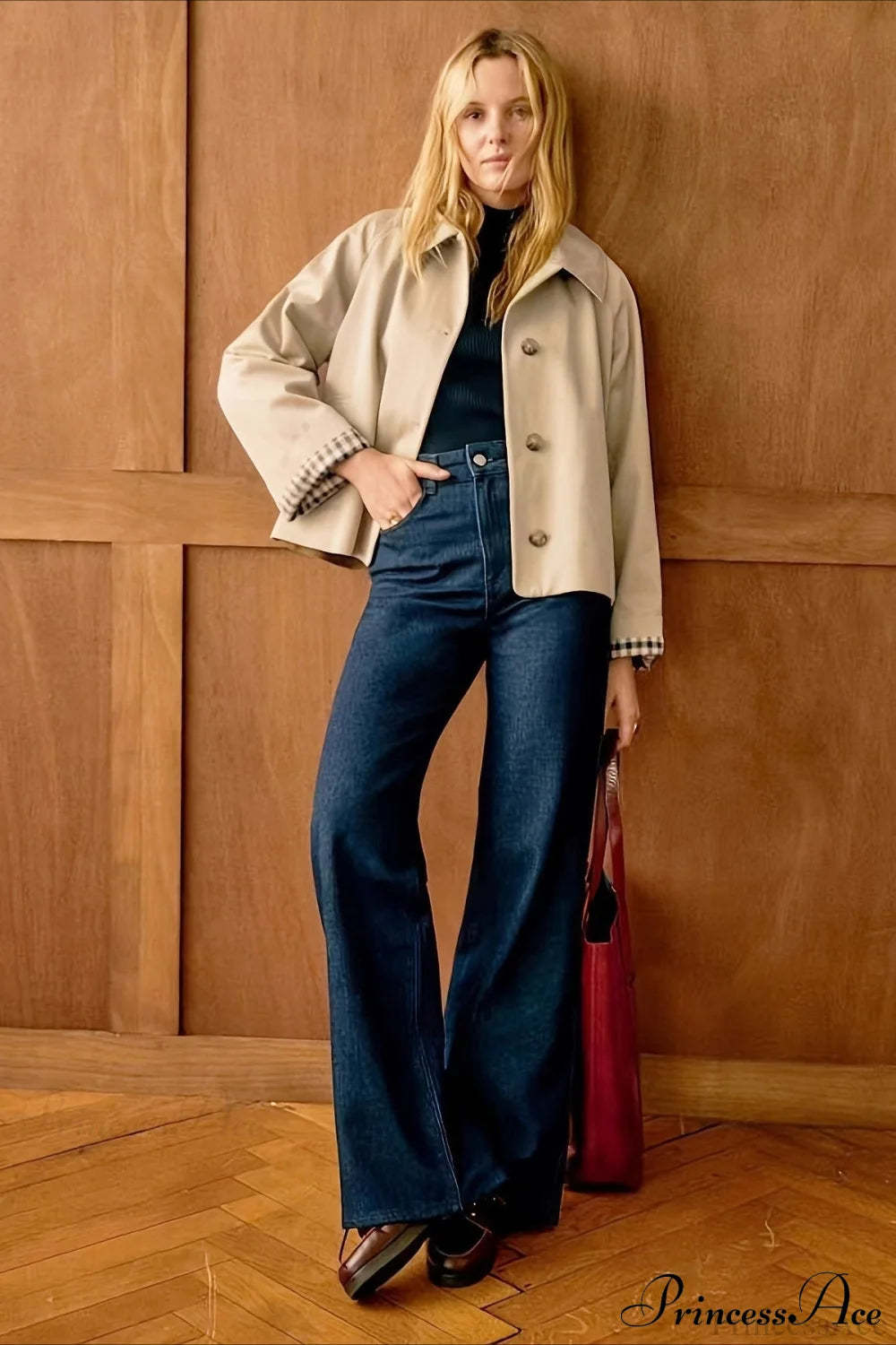 Long Sleeve Single Breasted Casual Minimalist Coat