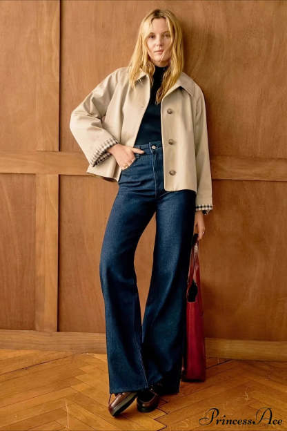 Long Sleeve Single Breasted Casual Minimalist Coat