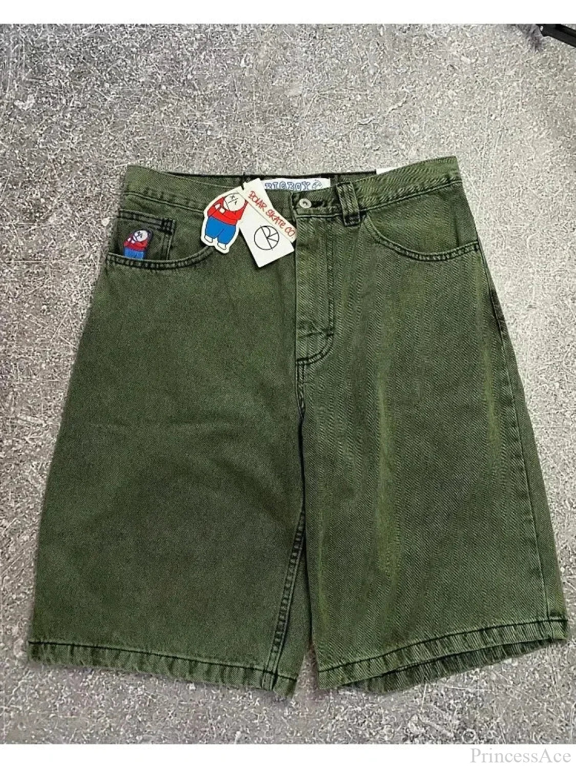 Loose Pattern Free Short green / M
