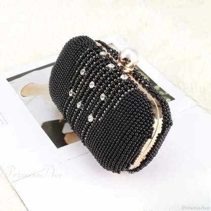 Luxury Diamond Pearl Beaded Evening Wristlet 20cm / As picture wristlet-250126