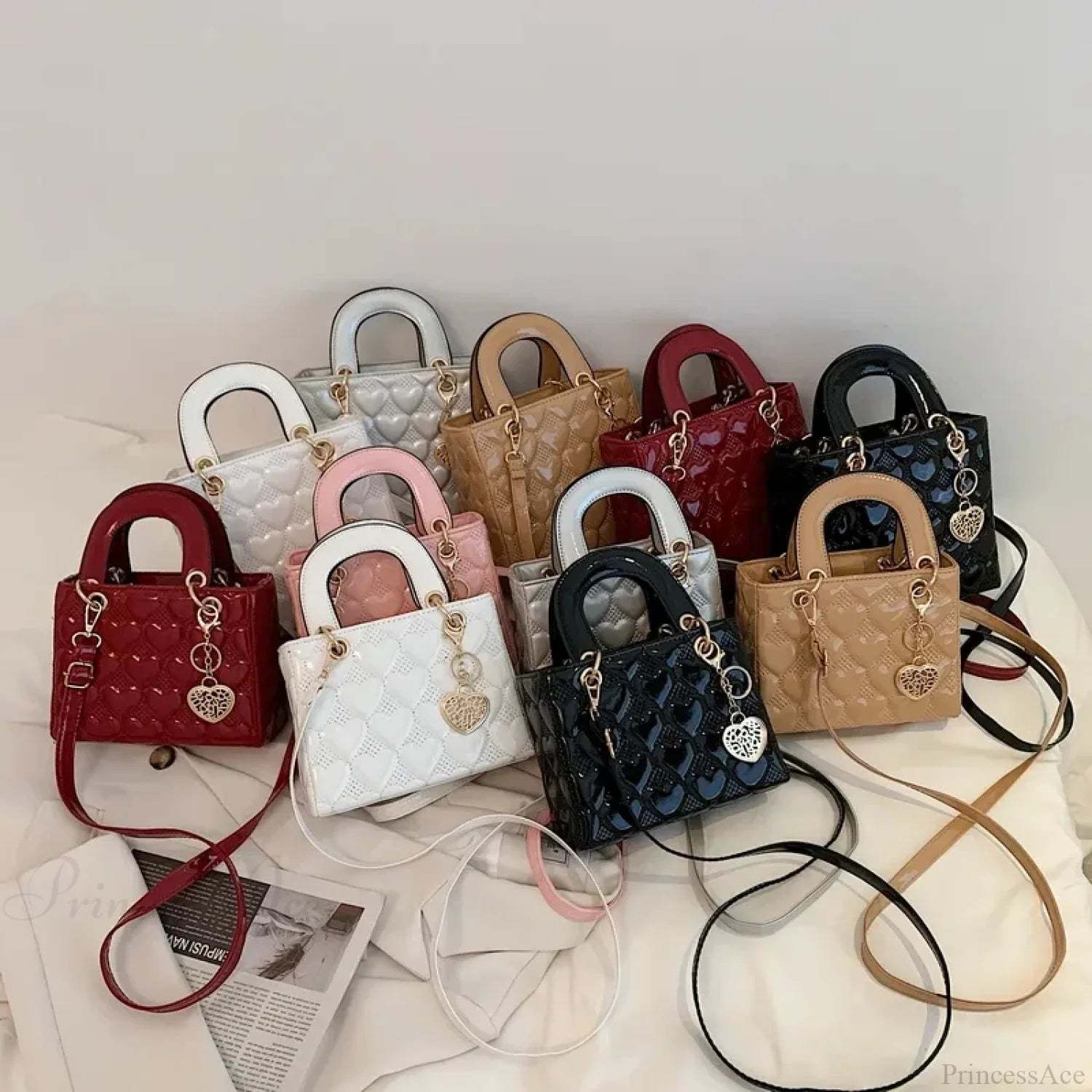 Luxury Quilted Square Handle Crossbody Handbag handbag-250126