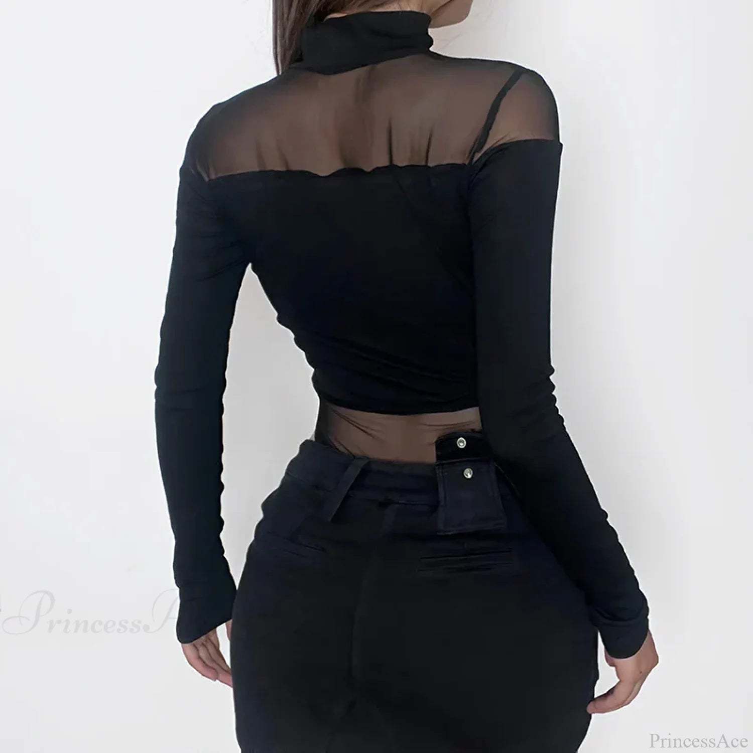 Mesh Bodysuit Knit Top