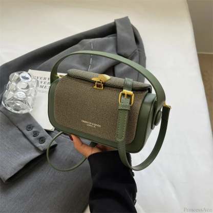 Mini Square Crossbody Luxury Designer Handbag Style 2 Green / 20x12x9cm handbag-250126