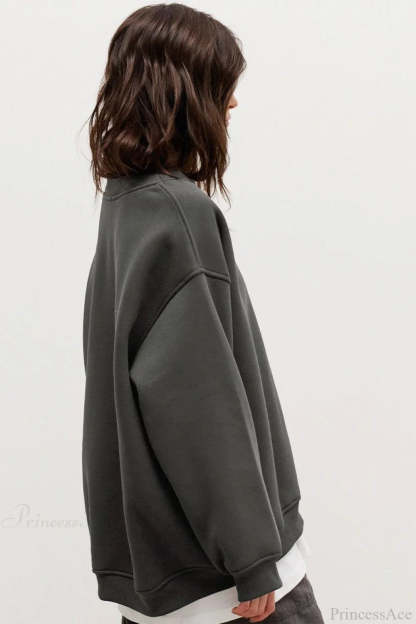Minimalist Solid Crew Neck Oversize Sweatshirts
