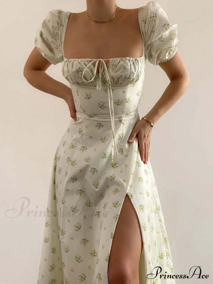 Out Lace Backless Bodycon Maxi Dress Yellow / S