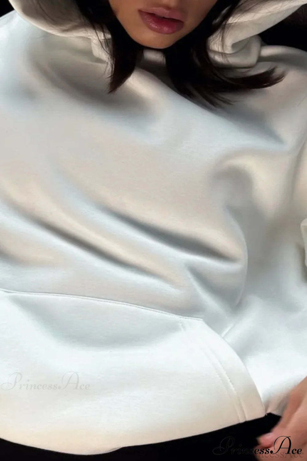 Oversized Slouchy Print Relaxed Hoodie