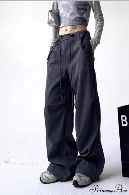 Parachute Wide-Leg Cargo Pants