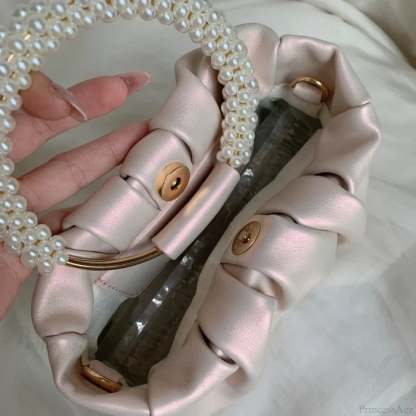 Pearl Handle Dinner Clutch Handbag handbag-250126