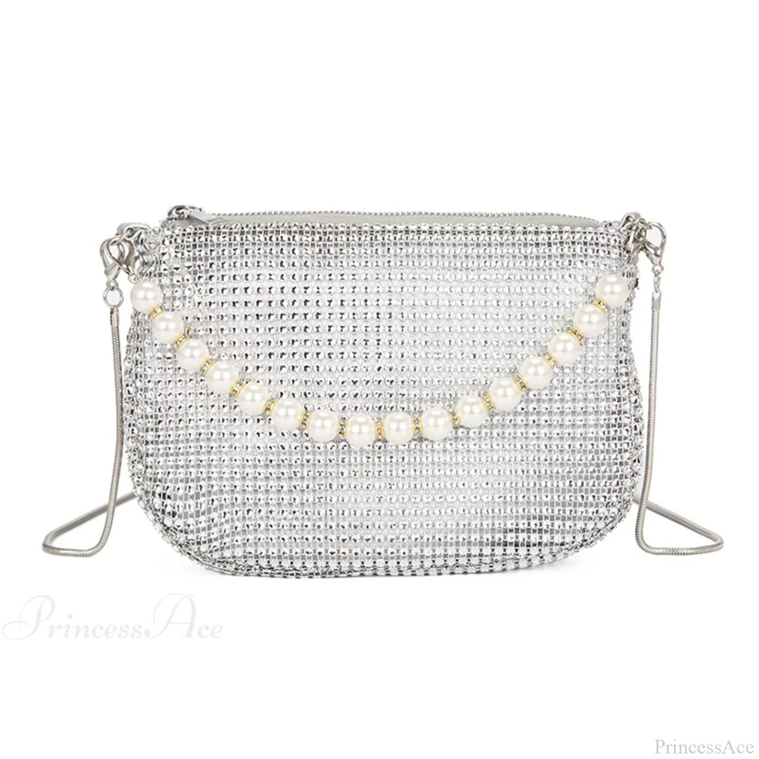 Pearl Rhinestone Delicate Shoulder Bag Party Handbag handbag-250126